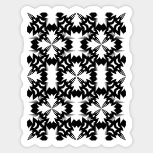 Kal4 - Black & White Sticker